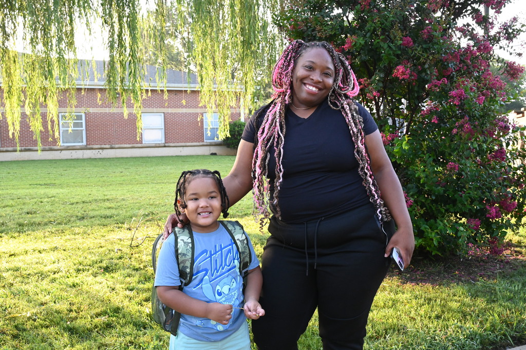 First day of school for this pre-k scholar at Wylam Elementary School