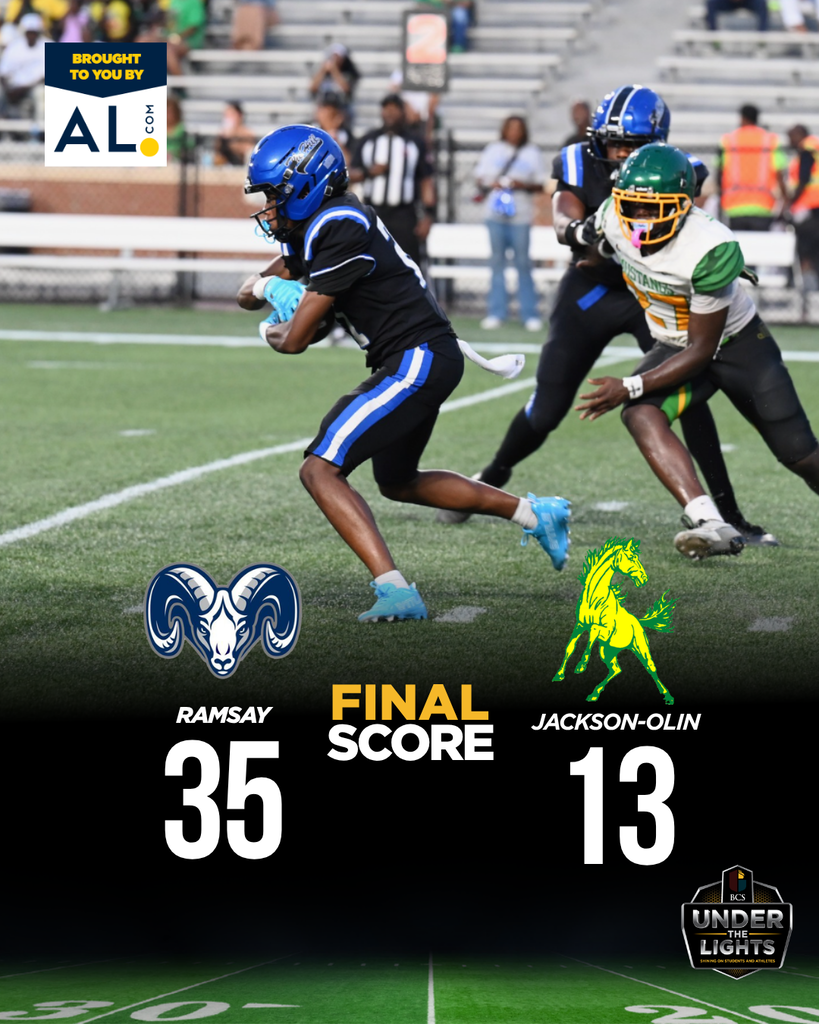 FINAL SCORE RAMSAY 35 JACKSON-OLIN 13