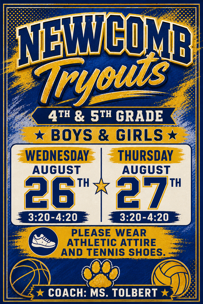 Newcomb tryout flyer