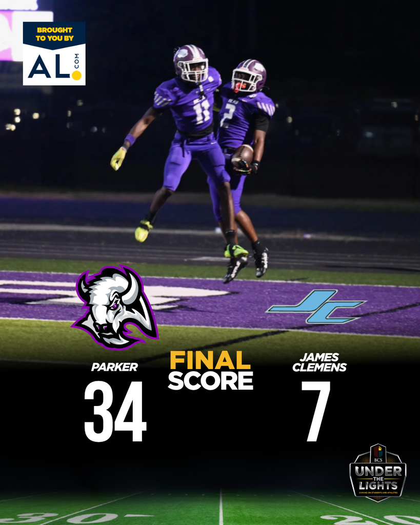 FINAL SCORE PARKER 34 JAMES CLEMENS 7