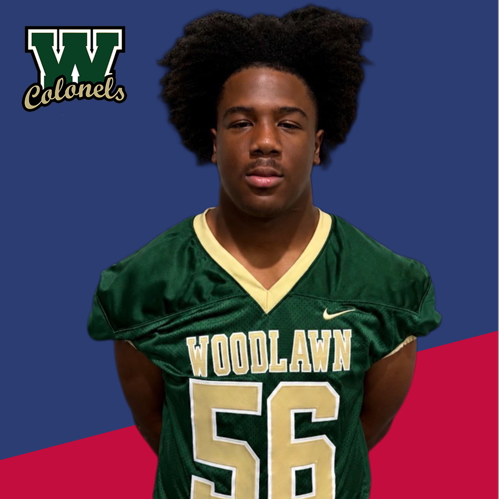 Woodlawn 🏈 Noah Carter, 3.6 GPA