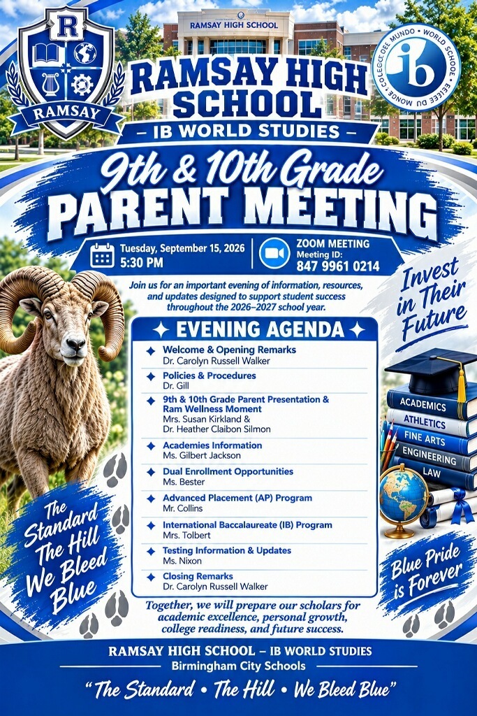 Parent Meeting for 9th and 10th Grade parents.