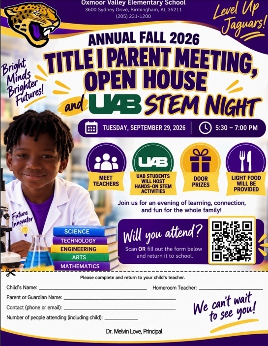Open House/ Title I Parent Meeting/ STEM Night