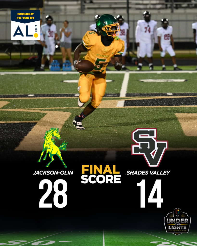 FINAL SCORE JACKSON-OLIN 28 SHADES VALLEY 14