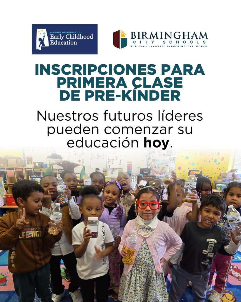 INSCRIPCIONES PARA PRIMERA CLASE DE PRE-KINDER Nuestros futuros líderes pueden comenzar su educación hoy.