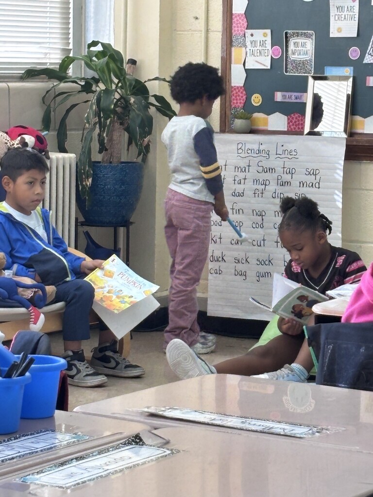 students working at independent stations
