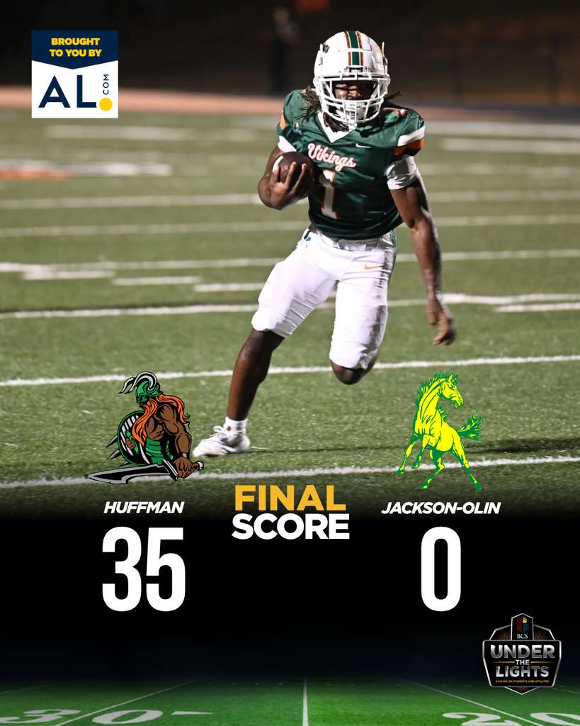 final score -- Huffman 35 Jackson-Olin 0