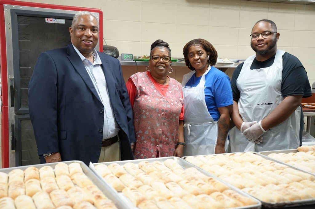 Interim Principal Rodney Williams and the Washington K-8 CNP Team