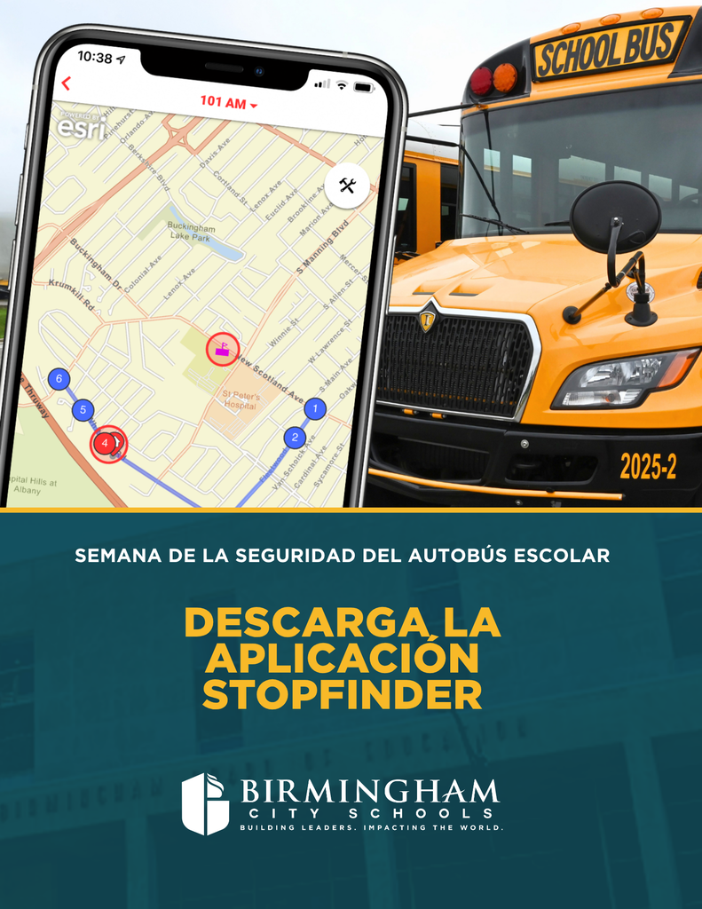 Semana de la Seguridad del Autobús Escolar: DESCARGA LA APLICACIÓN STOPFINDER