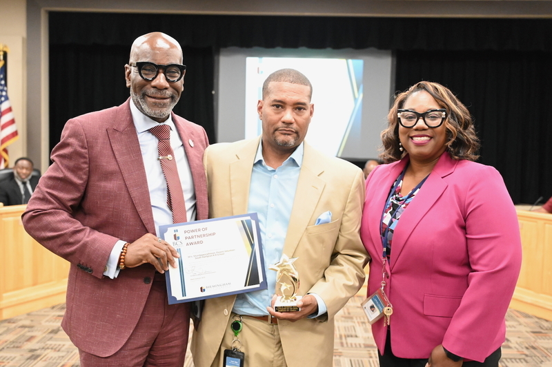 Dr. Mark Sullivan, Frank Willis, and Dr. Lakesha Douglas