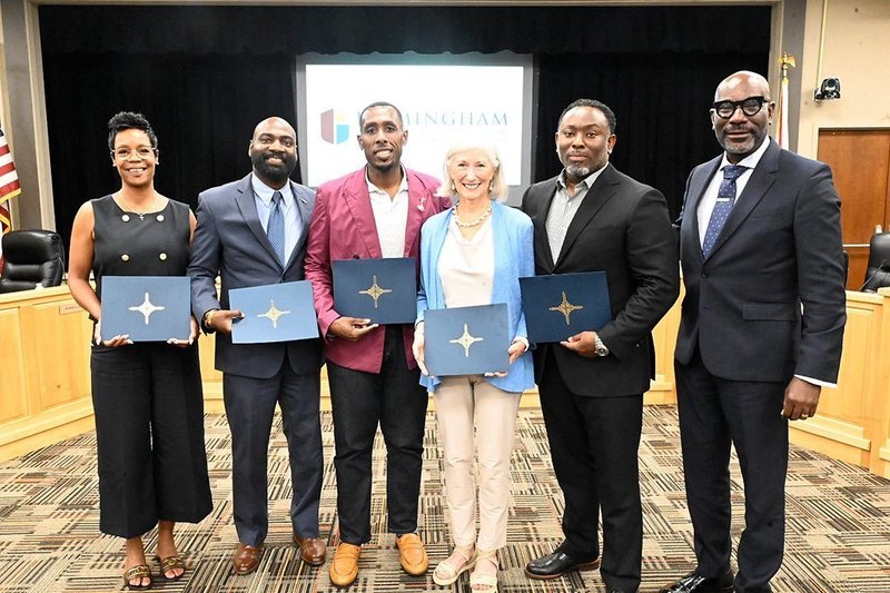 Neonta Williams, James Sullivan, Jason Meadows, Mary Boehm, Derrick Billups, and Dr. Mark Sullivan