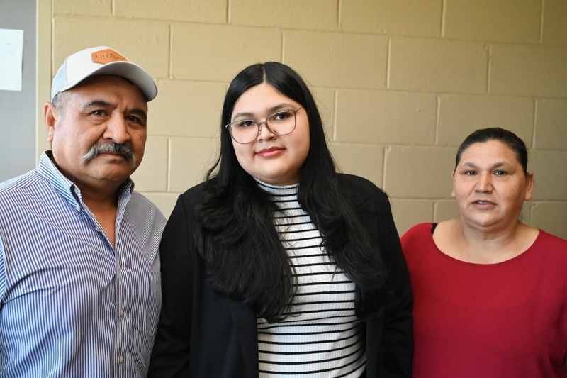 Daniela and her parents