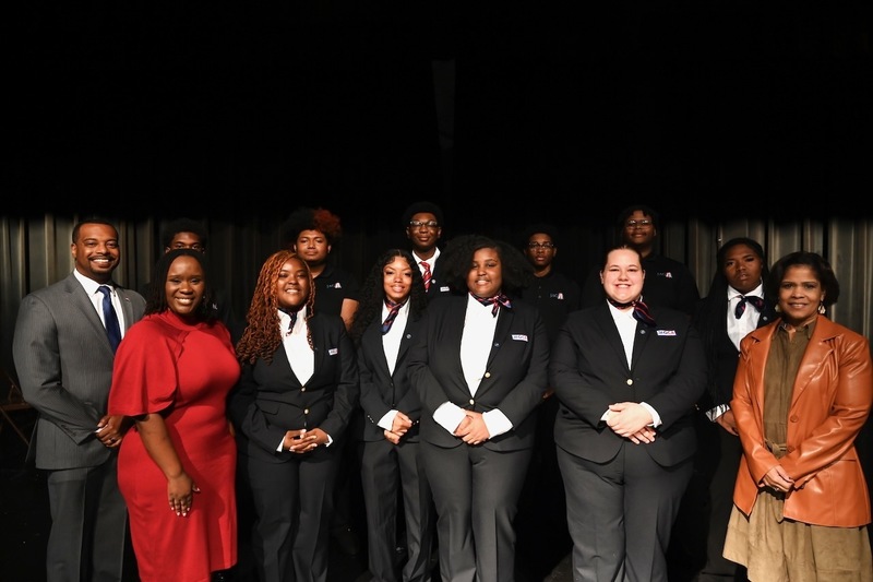 JAG Chapter with Jason Watters, Kaye Jackson (far left) and Dr. Clarissa Reese (far right)