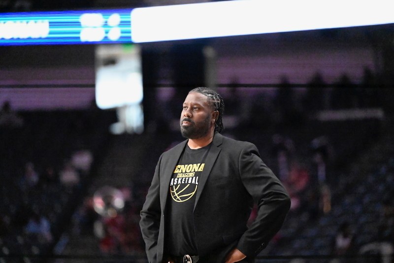 Wenonah Coach Cedric Lane observes the action during the AHSAA 5A State Championship Game