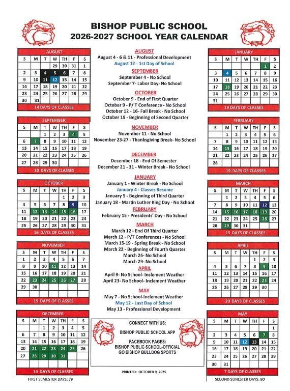 26-27 calendar