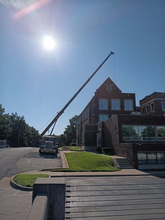 Crane Installing AC