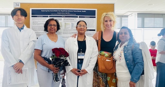Presenting Research with support from Family and BWHS