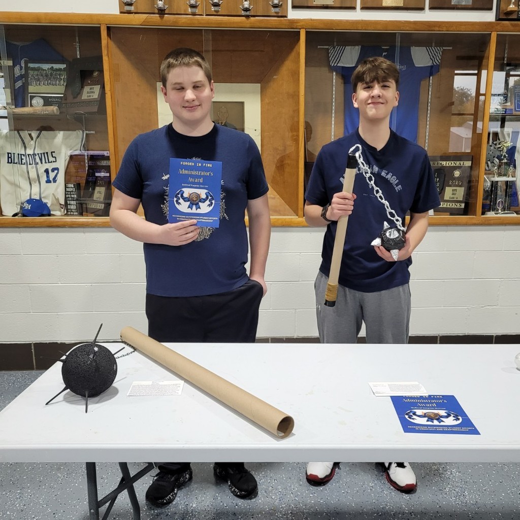 Administrator's Award Winners Riker H. and Keaton S.