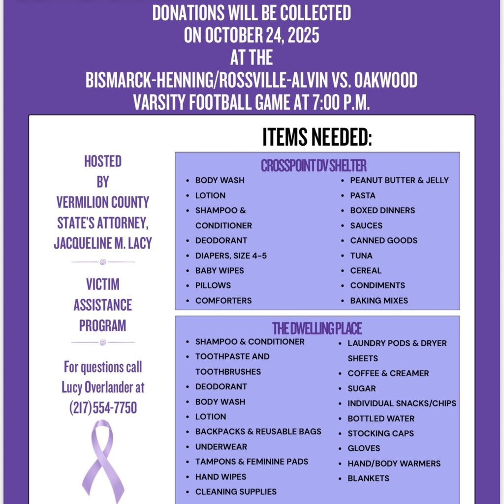 VC State's Attorney's Office | Domestic Violence Awareness Month Supply Drive