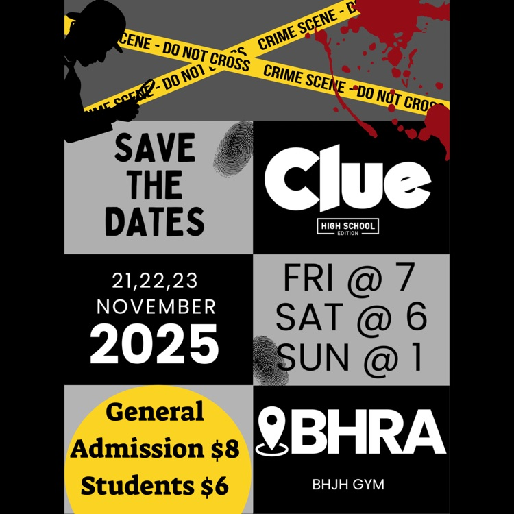 Clue the play showing at BHRA in 11/21-11/23.
