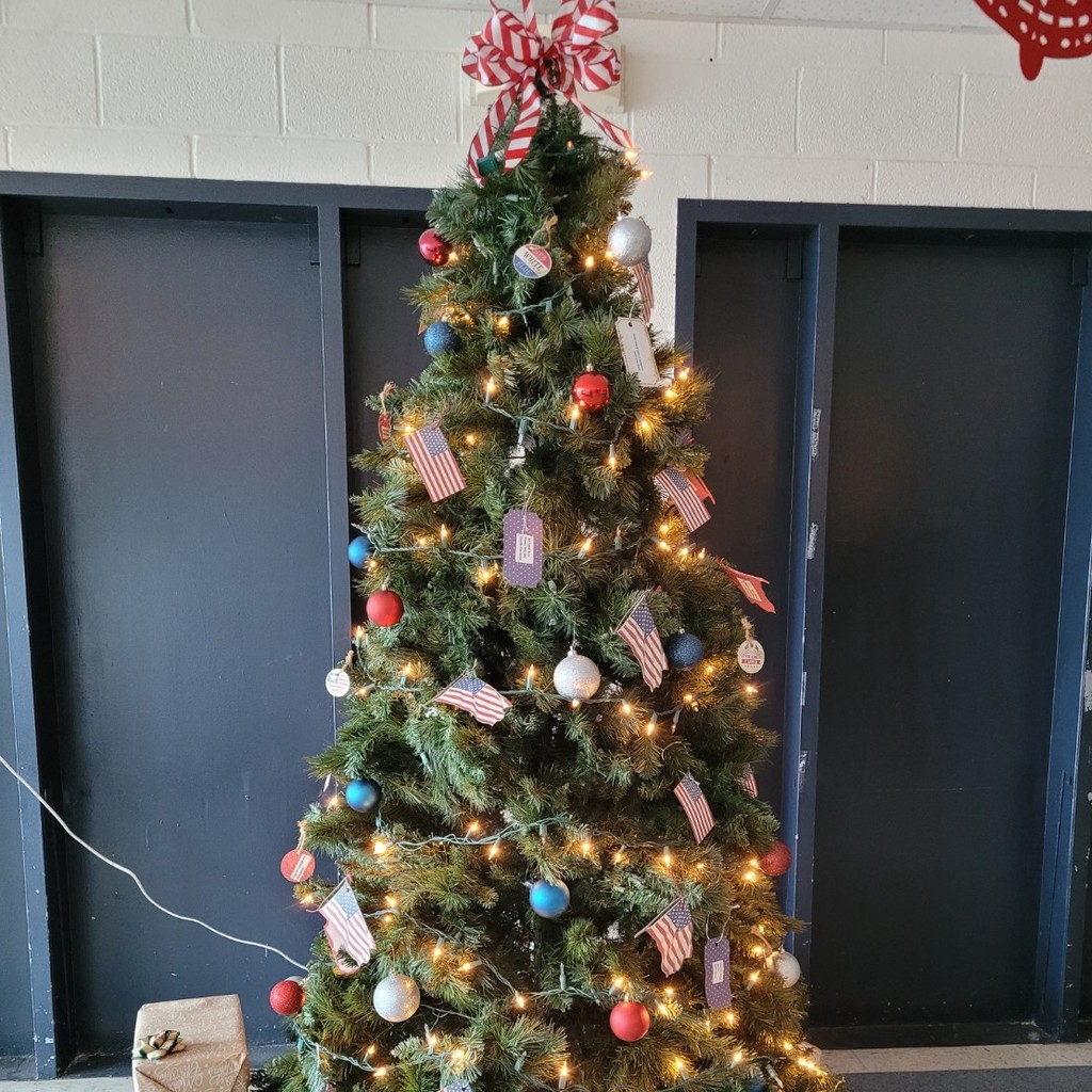 Student Council Armed Forces tree is displayed in the BHRA Lobby.
