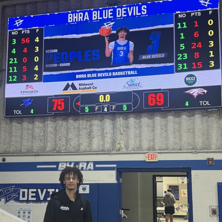 Keison Peoples | 12/27/2025 | 56 points | Single Game Scoring Record