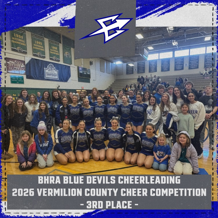 2026 Vermilion County Cheer Competition | 3rd Place - BHRA Blue Devils