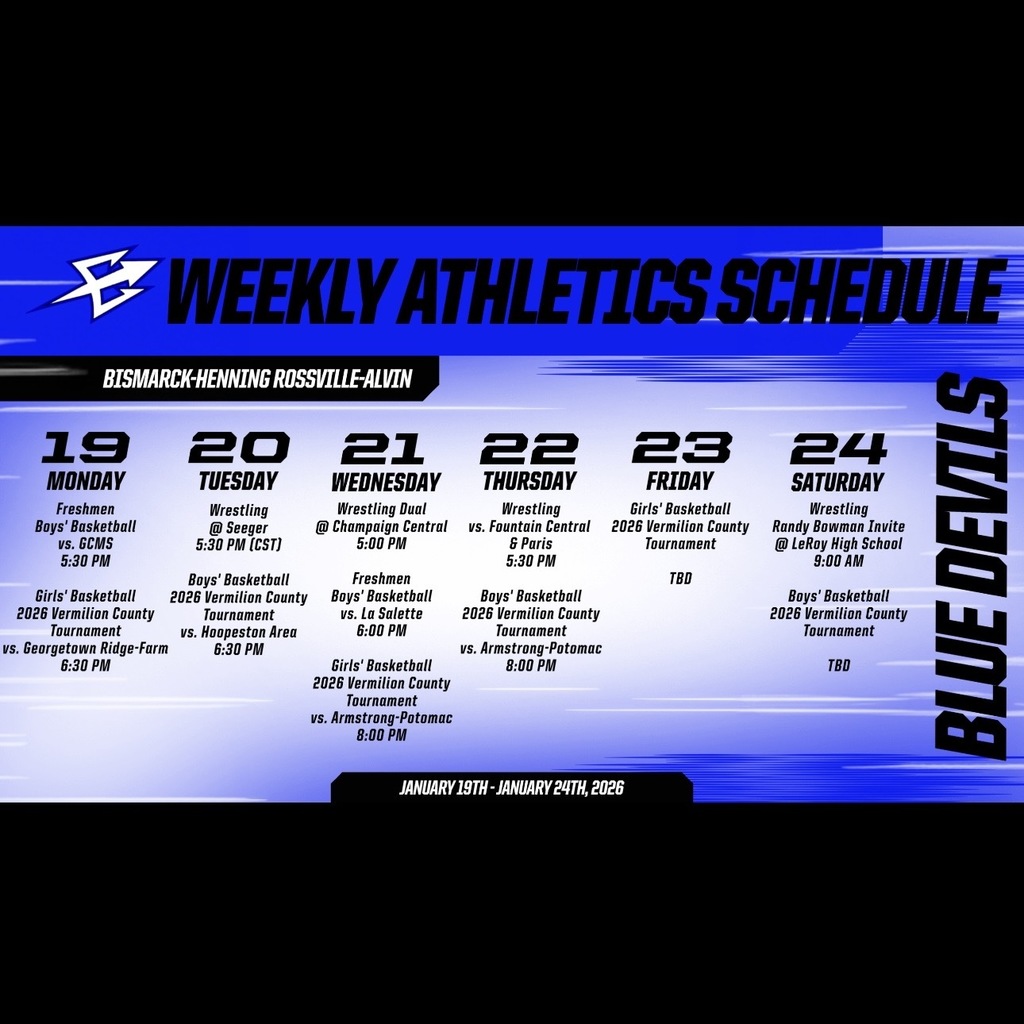BHRA Weekly Athletics | 1/19 - 1/24/2026