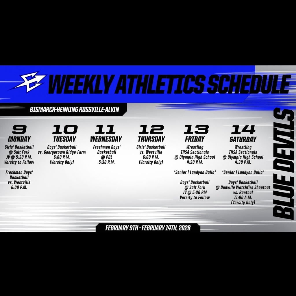 BHRA Weekly Athletics | 2/9 - 2/14/26