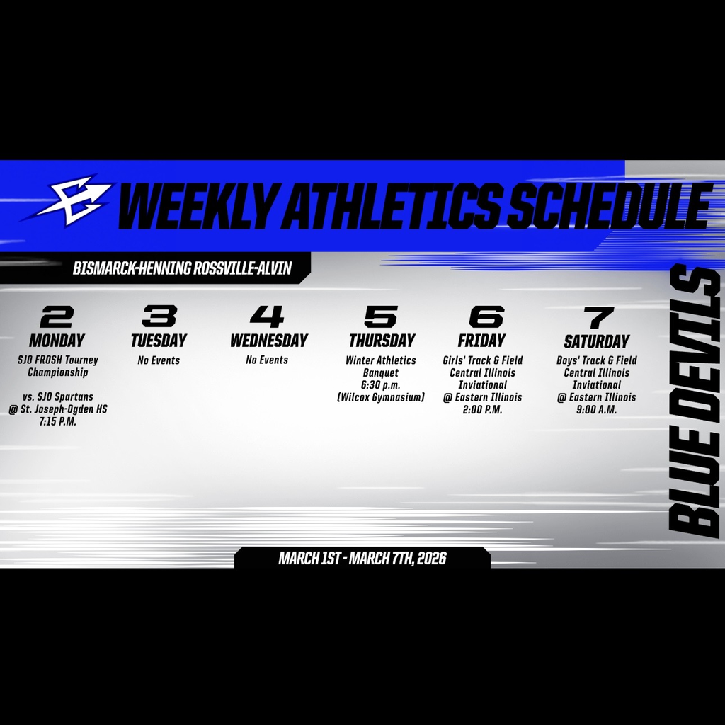 BHRA Weekly Athletics | 3/2 - 3/7/2026