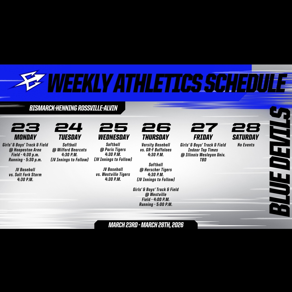 BHRA Weekly Athletics | 3/23 - 3/28/2026