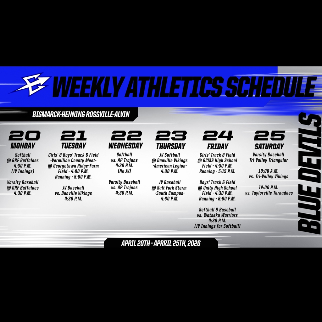 BHRA Weekly Athletics | 4/20 - 4/25/2026