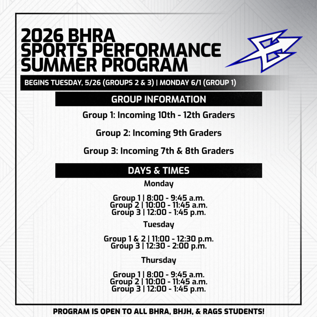 2026 BHRA Sports Performance Summer Program