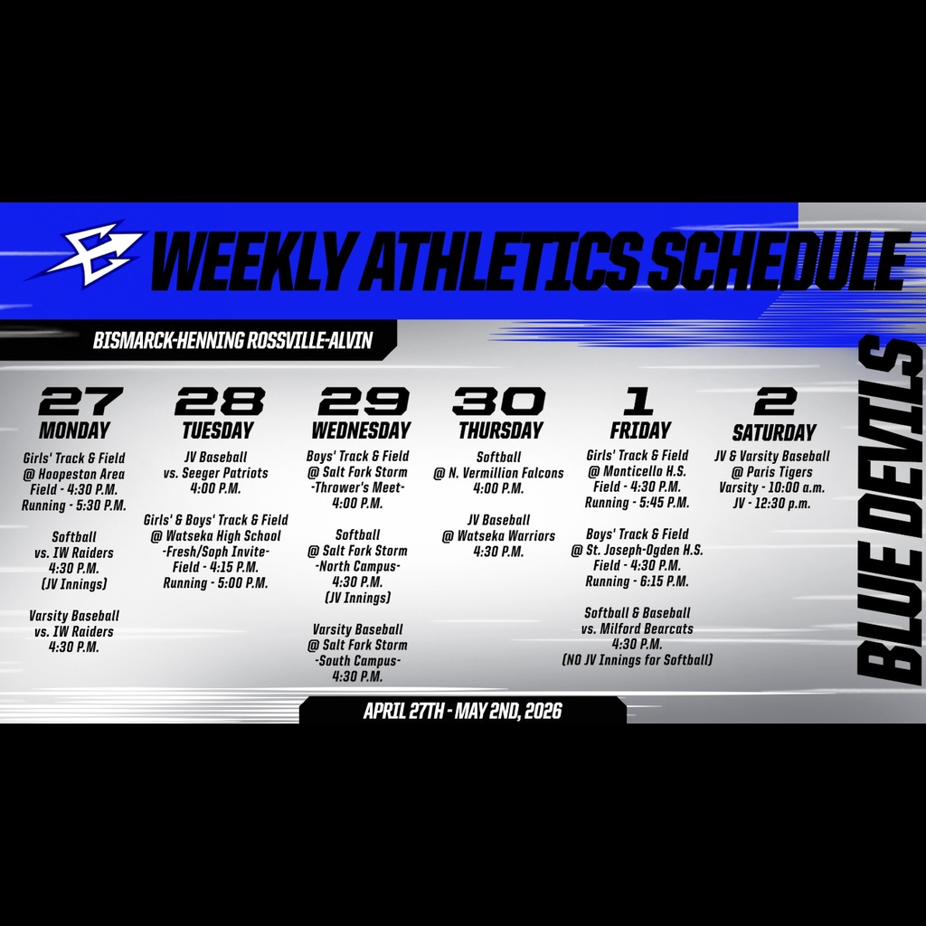 BHRA Weekly Athletics | 4/27 - 5/2/2026