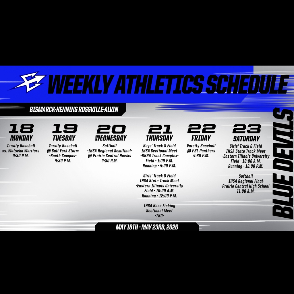 BHRA Weekly Athletics | 5/18 - 5/23/2026