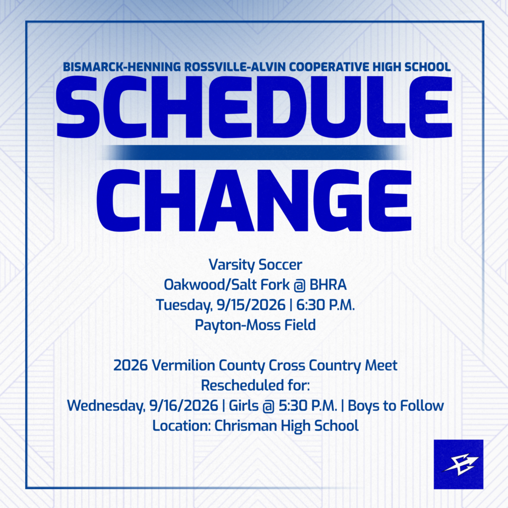 Schedule Adjustments for 9/15/2026