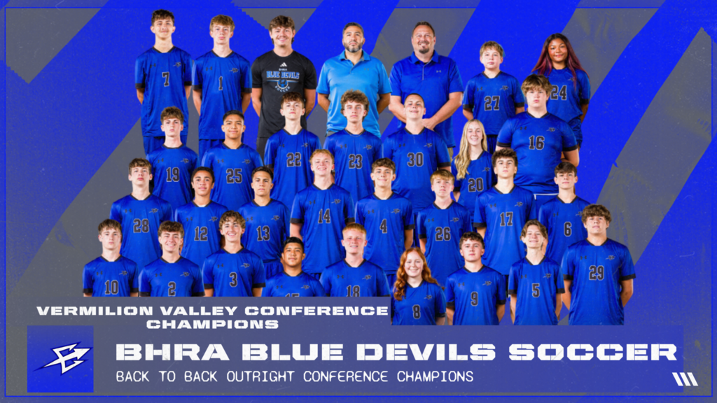 2026 Vermilion Valley Conference Champions - Blue Devils Soccer