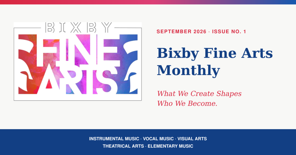 Bixby Fine Arts Monthly-September 2026