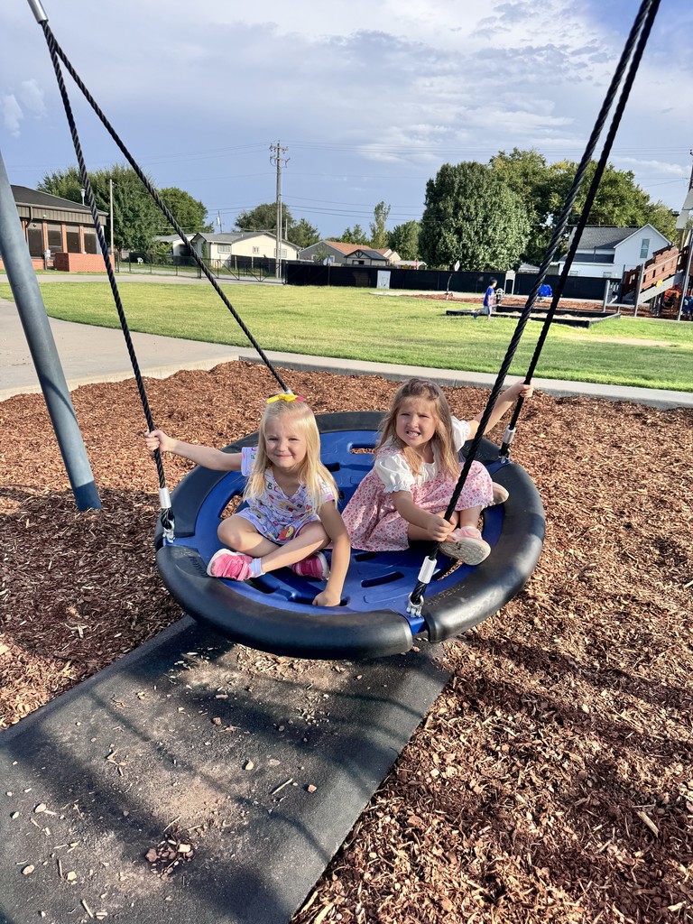 Playground fun on the first day