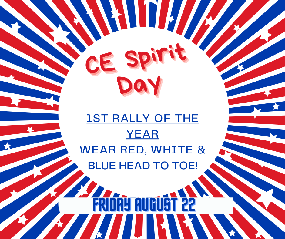 Wear Red White and Blue tomorrow!