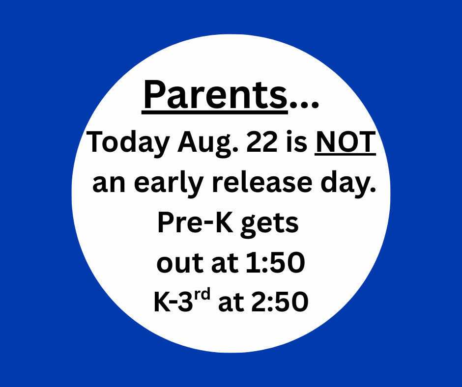 Today is not an early release day