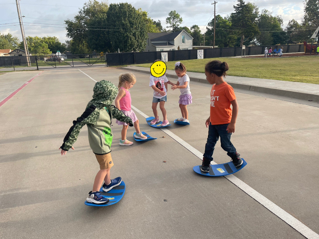 Pre-K morning movement with Mrs. Eccles