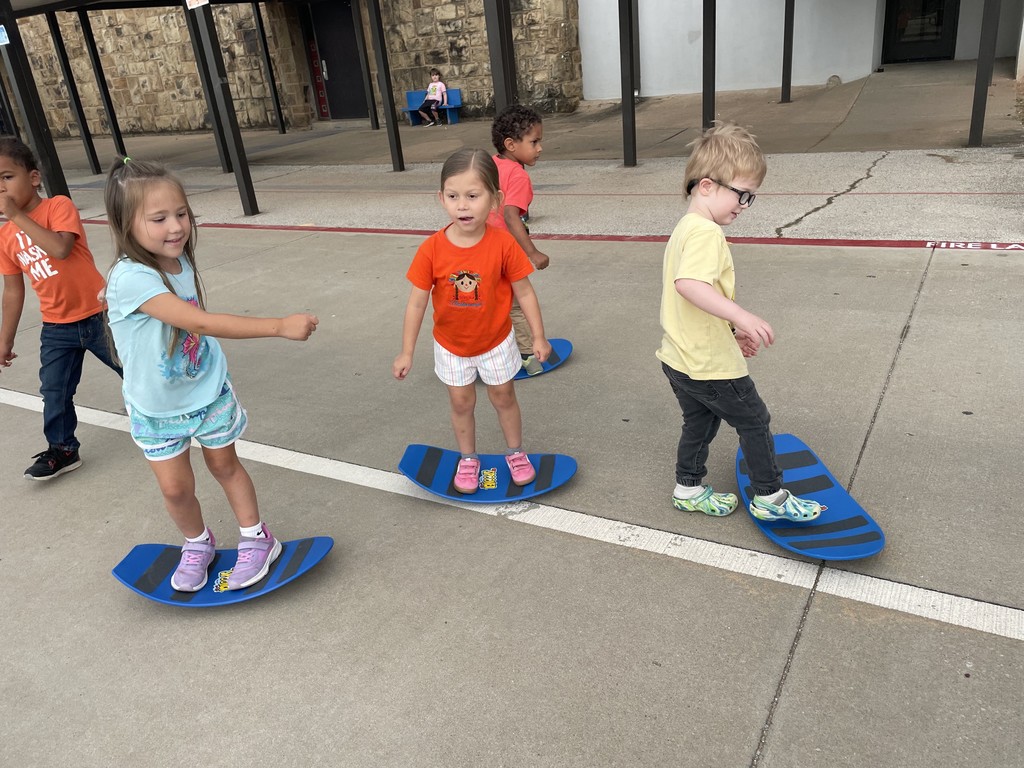 Pre-K morning movement with Mrs. Eccles