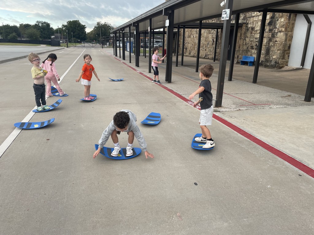 Pre-K morning movement with Mrs. Eccles