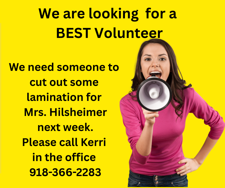 We need a BEST volunteer