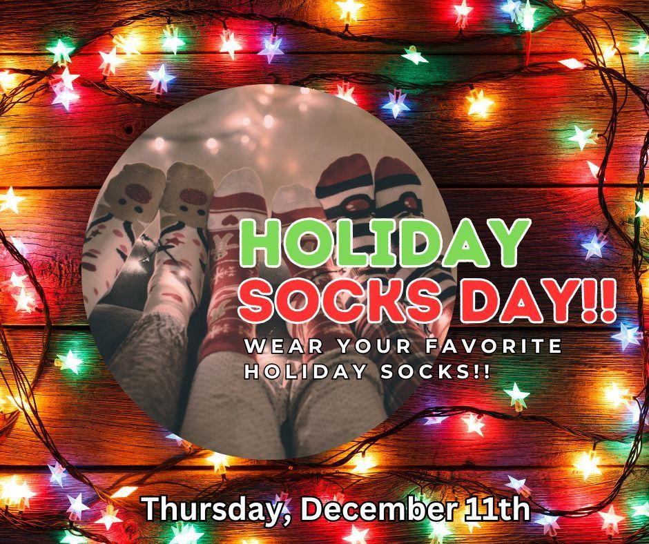 Wear your Holiday socks