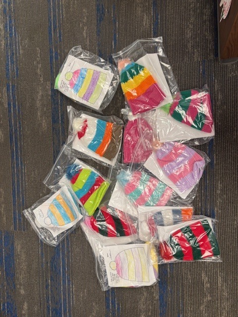 Look at all the colorful hats