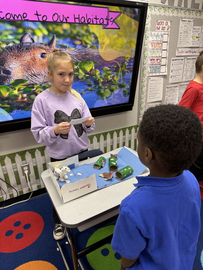 Emmerson sharing her animal habitat