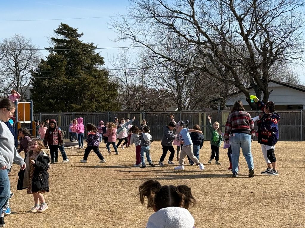 Bubbles on the playground.