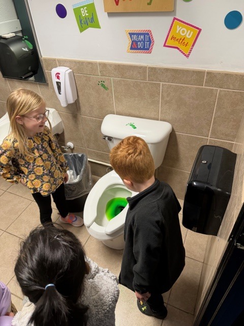 The leprechaun had to use the restroom.